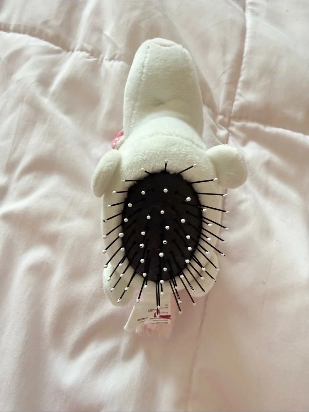 🦄 Cute Plush White Unicorn Small Bristle Hair Brush 🦄